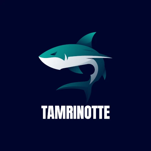 A stylized shark logo symbolizing resilience and determination, representing the idea of moving forward no matter what